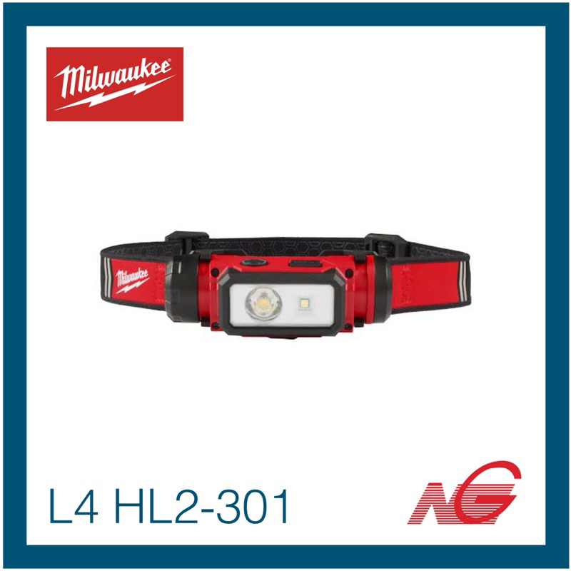 MILWAUKEE มิววอกกี้ ไฟฉายคาดหัว รุ่น L4 HL2-301