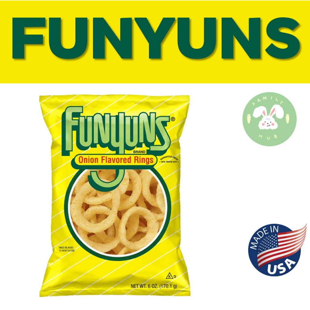 Funyuns Onion Flavored Rings ข้าวโพดอบกรอบรสหัวหอม 163G