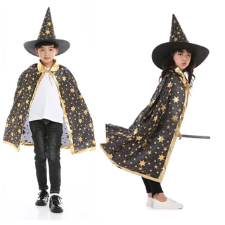 พร้อมส่ง ฮาโลวีนเสื้อคลุมเด็ก+หมวก