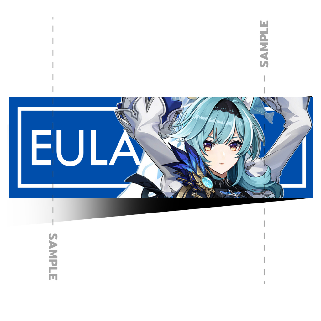 Eula Genshin Stickers สติ๊กเกอร์ 2 แผ่น Genshin Impact Stickers