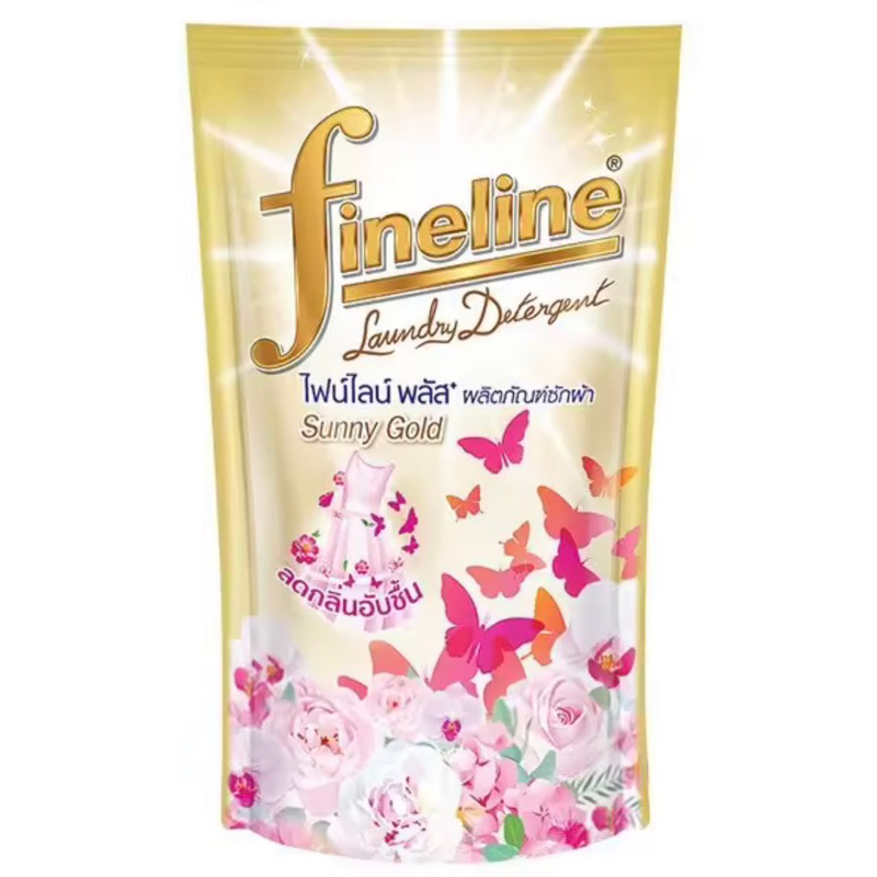 น้ำยาซักผ้า FINELINE พลัสสีทอง กลิ่น Sunny Gold 400 มล.