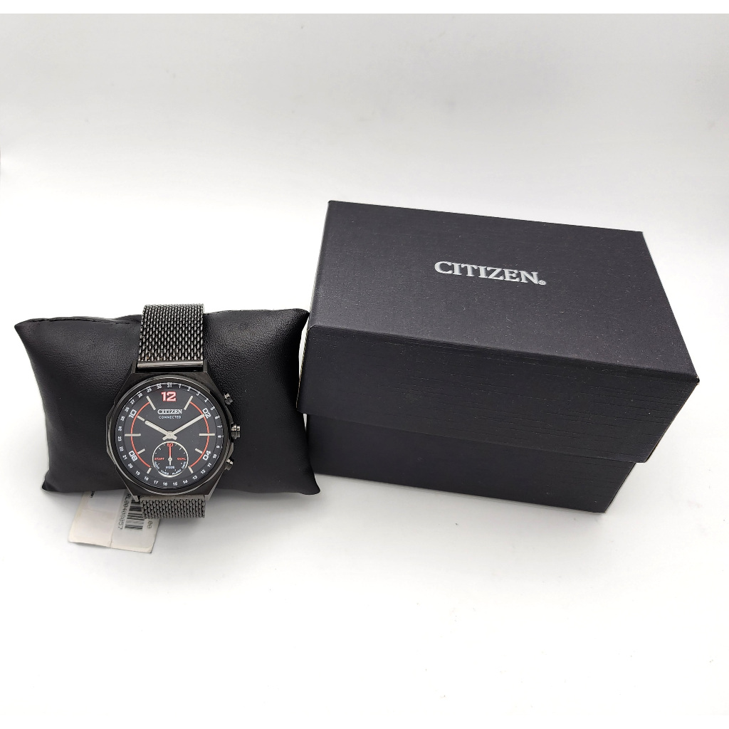 นาฬิกา CITIZEN MEN'S CX0005-78E CONNECTED QUARTZ BLUETOOTH BLACK MESH STAINLESS STEEL WATCH 41 MM พร้อมกล่อง (ใหม่)