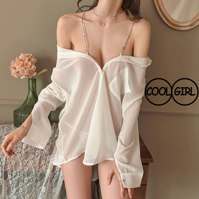 ชถดนอนไม่ได้นอน เสื้อสายเดียว ชุดนอนเซ็กซี่ H9132