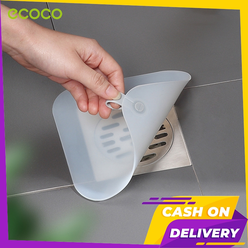 [พร้อมส่ง]Ecoco ฝาปิดท่อระบายน้ํา ดักจับสิ่งสกปก ระงับกลิ่น ซิลิโคนปิดท่อระบายน้ํา ป้องกันแมลง
