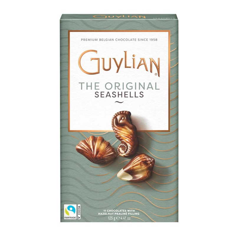 Guylian seashell chocolate 125g. กีเลียน ช็อกโกแลตเบลเยี่ยม รูปหอย นำเข้า🇧🇪