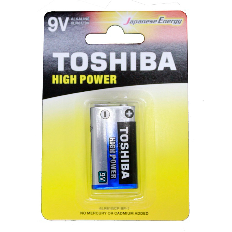 ถ่าน 9V Toshiba ALKALINE อัลคาไลน์ แพ็ค 1