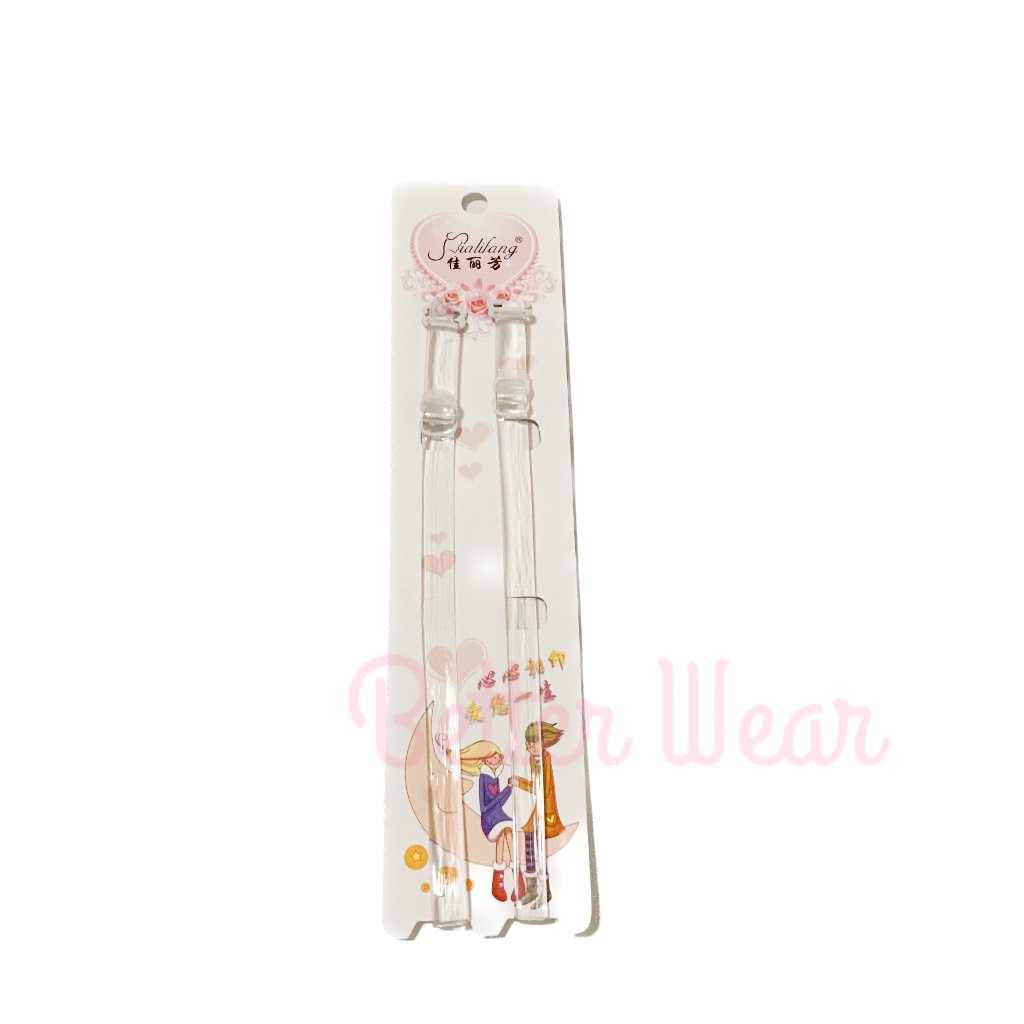 Lifang 0129 สายเสื้อในใส แบบหนา ขนาด 1 ซม. #ZH