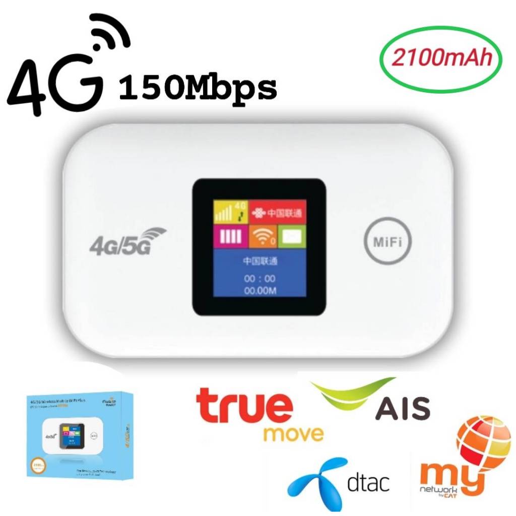 POCKET WIFI 4G/5G รุ่นMF880 *ใส่ได้ทุกซิม*แบบพกพาพร้อมแบต1ก้อน* สามารถเชื่อมได้สูงสุด10คน
