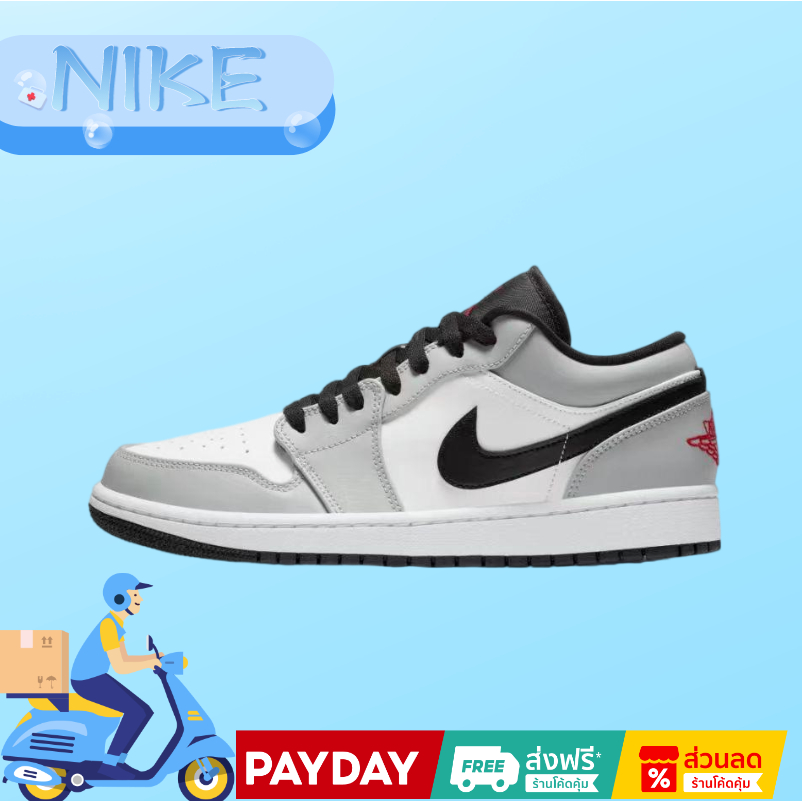 (ส่งฟรี) Nike Air Jordan 1 Low"Light Smoke Grey" รองเท้าผ้าใบ รองเท้า nike 553558-030