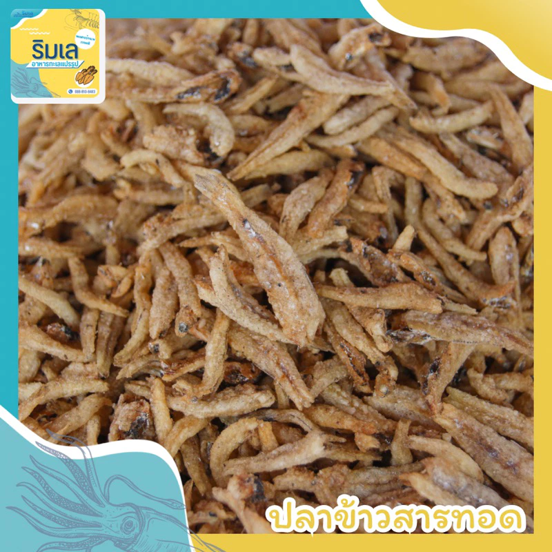 🐟 ปลาข้าวสารทอด 🌊 ตัวเล็ก ทอดกรอบหอม ของฝากบ้านเพระยอง
