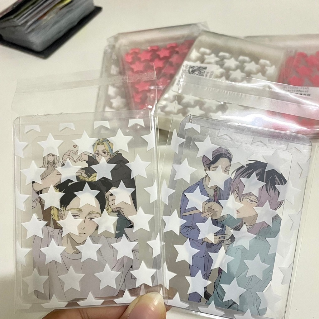ซองใส่การ์ดลายดาว ถุงใส่คุกกี้ ซองแก้วมีฝากาว