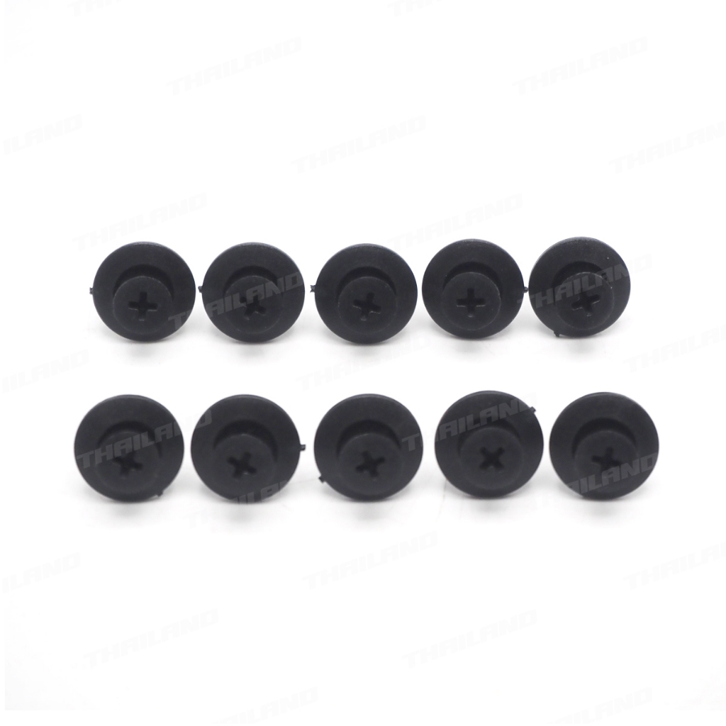 กิ๊บกันชน กิ๊บหน้ากระจัง 10 ชิ้น สีดำ สำหรับ Nissan Frontier Navara D40 ปี 2006-2014