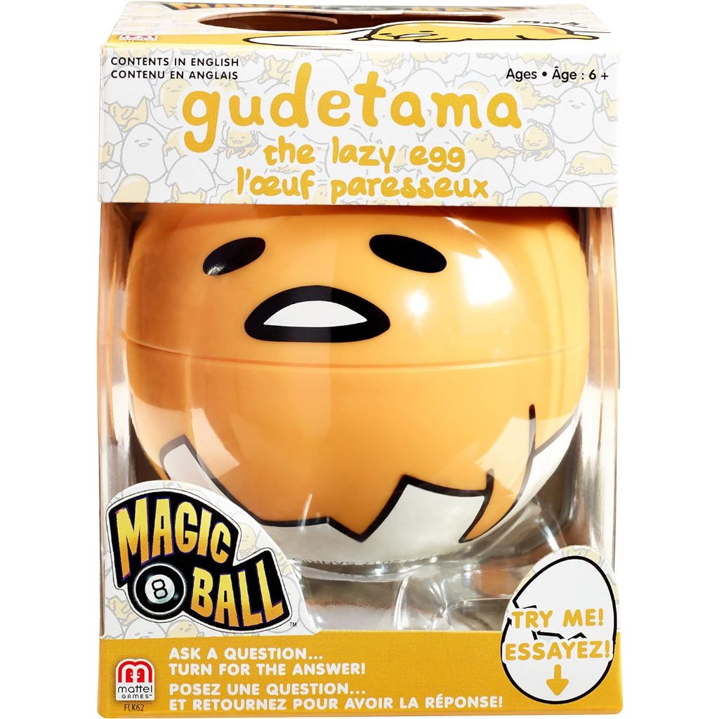 Mattel Game Magic 8 Ball Gudetama ลูกบอลพยากรณ์ รุ่น FLK62