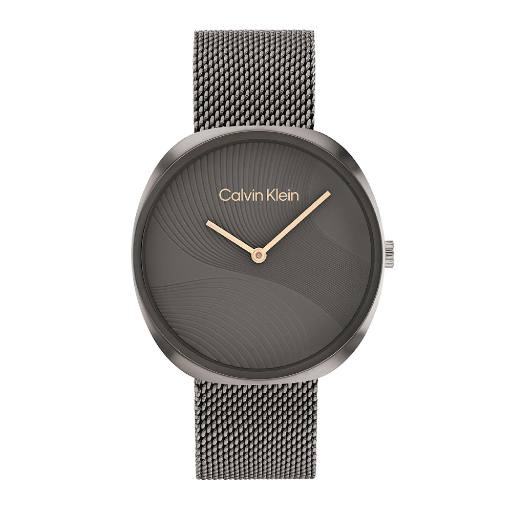 Calvin Klein SCULPT รุ่น CK25200248 นาฬิกาข้อมือผู้หญิง สายสแตนเลส สีเทา หน้าปัด 37 มม.