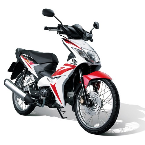 ชุดสี เฟรม ฮอนด้า CZI 110 หัวฉีด Honda CZ-i  ครบคันทั้งชุด 8 ชิ้น รถปี  2008  สีบอร์นท้ายดำ ติดสติดเ