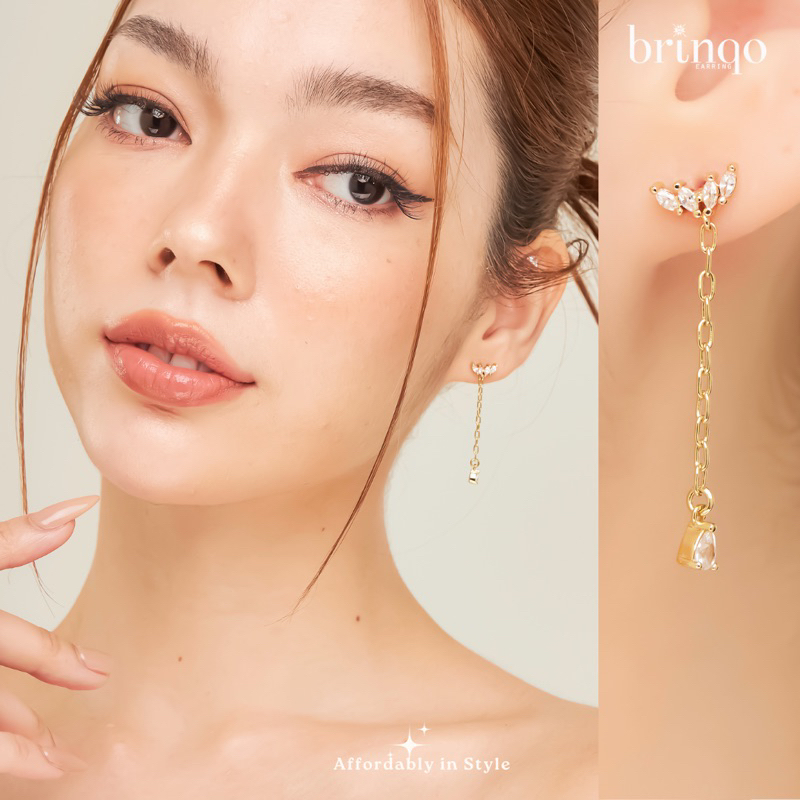 Brinqo 18K Brass Earring ต่างหูทองเหลือง18k Minimal Earrings