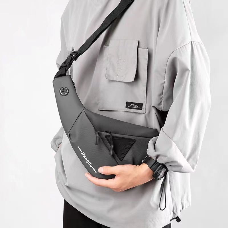 กระเป๋าสะพายข้าง แฟชั่น มาใหม่ G40(3สี ดำ เทา น้ำเงิน)