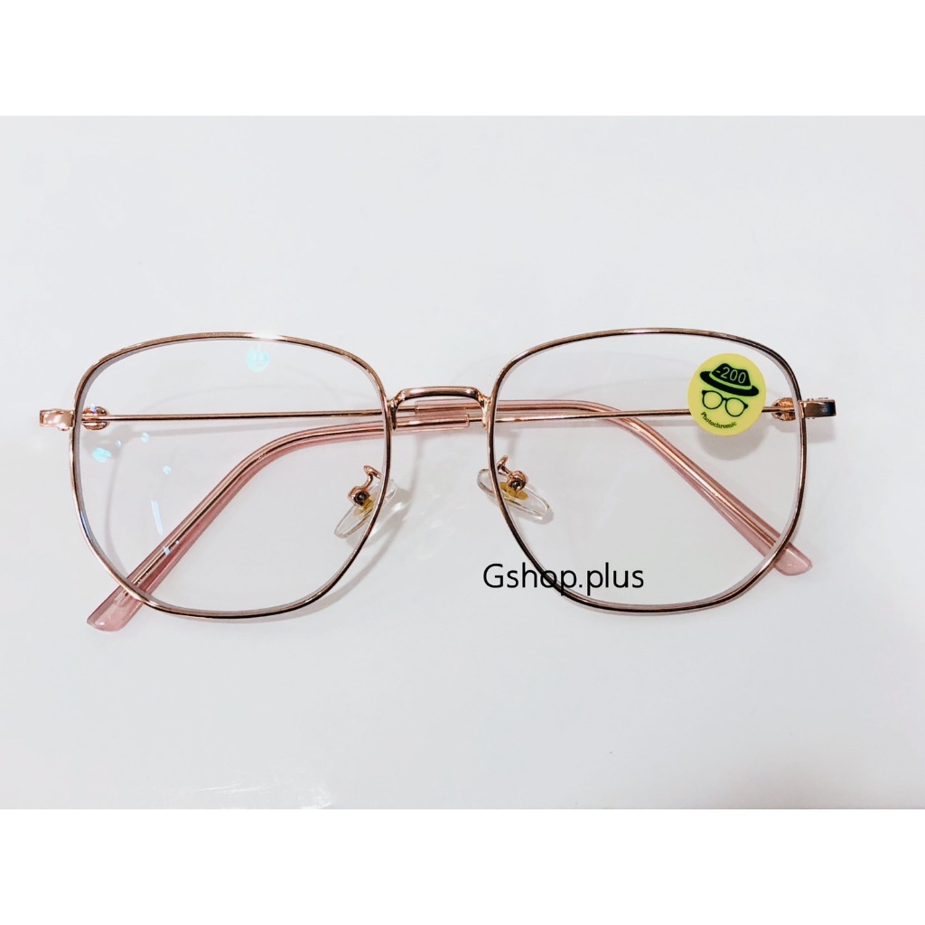 แว่นสายตาสั้น / สายตายาว เลนส์มัลติโค๊ด ออกแดดเปลี่ยนสี ทรง5เหลี่ยม​959B - รูปที่ 3