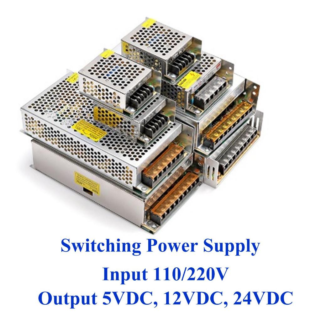 Switching Power Supply 5V, 12V, 24V สวิตชิ่งเพาเวอร์ซัพพลาย Output 5Vdc, 12Vdc, 24Vdc