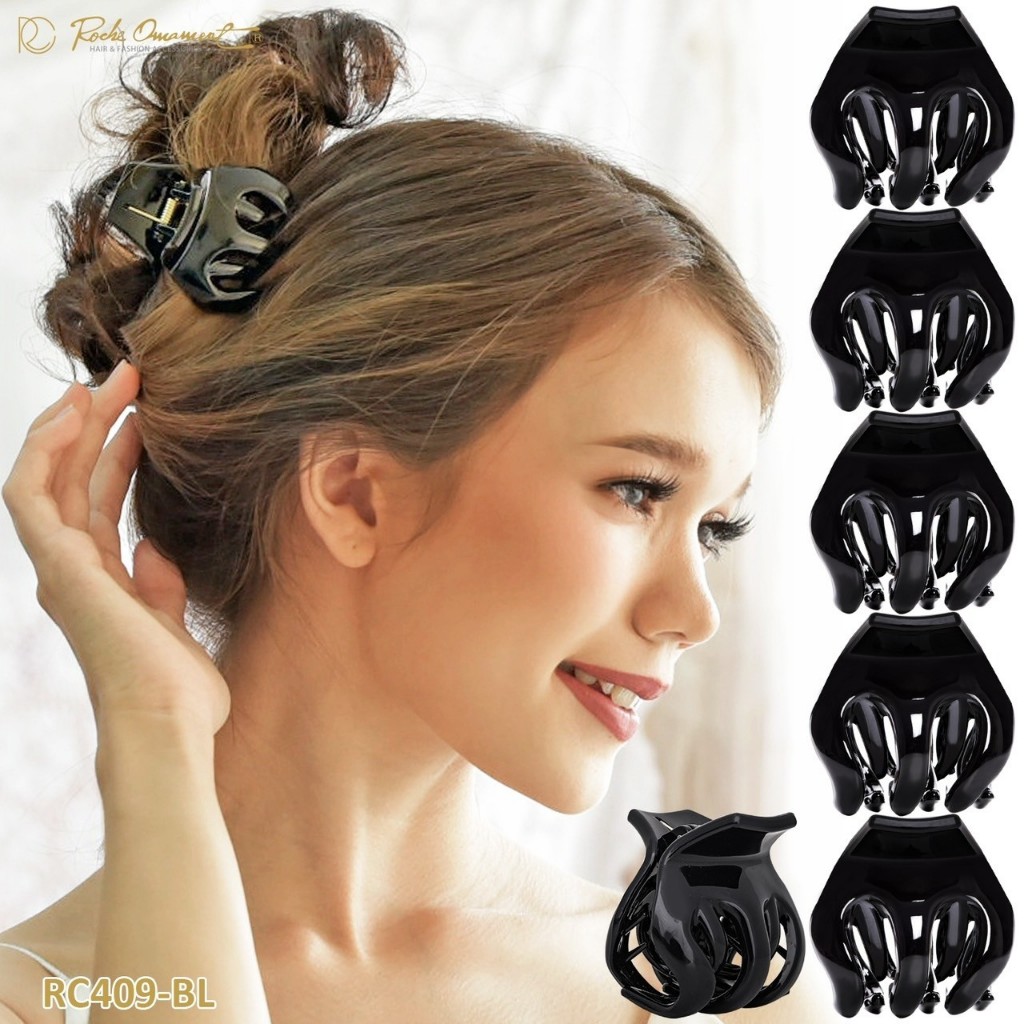 หนีบRC409 6ชิ้น (1แพ็คมี 6ชิ้น) กิ๊บหนีบผม หนีบผมอาบน้ำ เครื่องประดับผม กิ๊บติดผม หวีแปรง ยางรัดผม