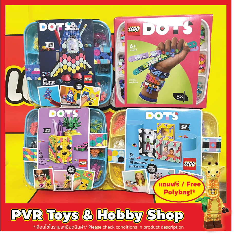Lego 41807 41906 41914 41936 DOTS Bracelet Designer Pineapple Pencil Holder Creative Picture Frames Pencil Holder เลโก้