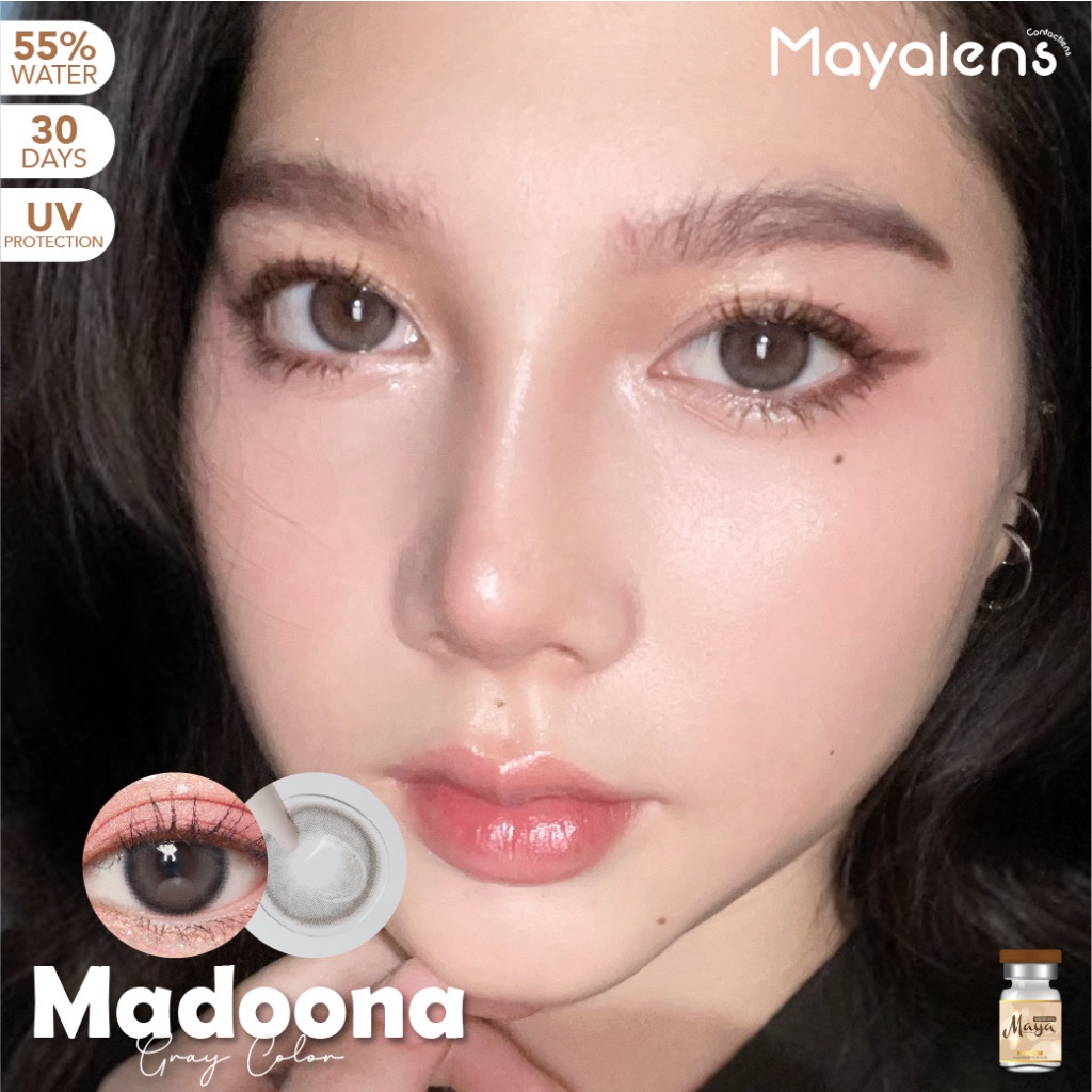 🔥คอนแทคเลนส์ Hydrogel ✨ขนาดบิ๊กอาย✨ Madonna ✨Mayalens Premium