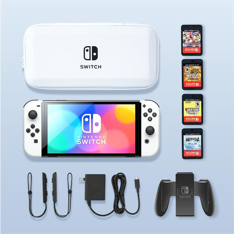 ช่องเก็บฮาร์ดไดรฟ์สายชาร์จคงที่อุปกรณ์เกม Switch Dock เข้ากันได้กับ Nintendo Switch OLED / V1 / V2