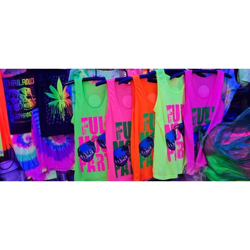 เสื้อกล้ามชายFullmoon สีนีออนสะท้อนแสง - รูปที่ 4