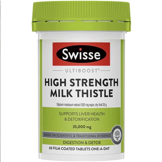 Swisse Ultiboost High Strength Milk Thistle 35000 mg 60 Tablets บำรุงตับ ดีท็อกซ์ตับ