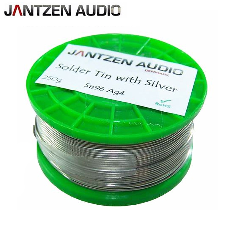 ตะกั่วเงิน JANTZEN Silver Solder 1.0mm Silver 4% ของแท้ แบ่งขายราคาต่อ 1เมตร / ร้าน All Cable
