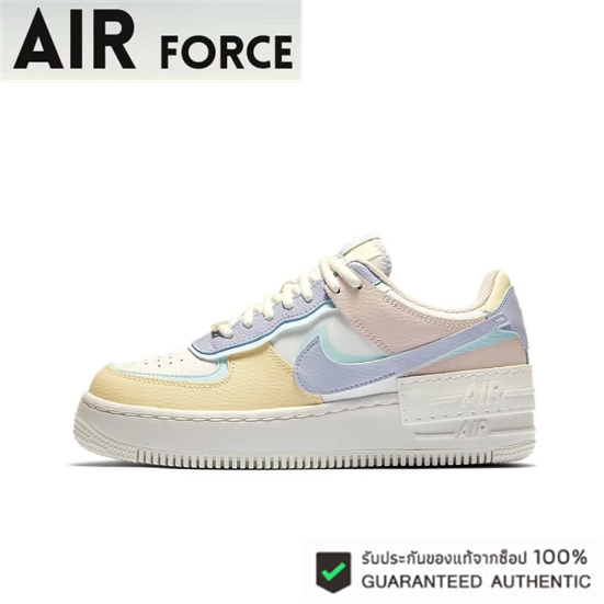 Nike Air Force 1 Low Shadow White, Blue, Pink（ของแท้ 100%💯）