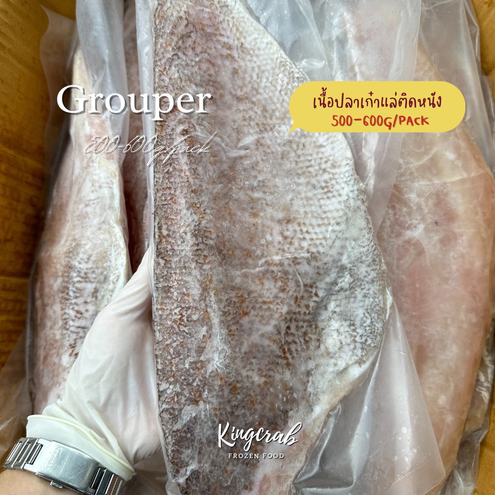 เนื้อปลาเก๋าแล่ฟินเลย์ FINLAY GROUPER MEAT 600-700G/PACK