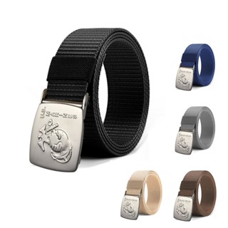 มาใหม่ ลายU.S. เข็มขัด ลายทหาร ยุทธวิธี หัวเหล็ก สายไนล่อน ข…