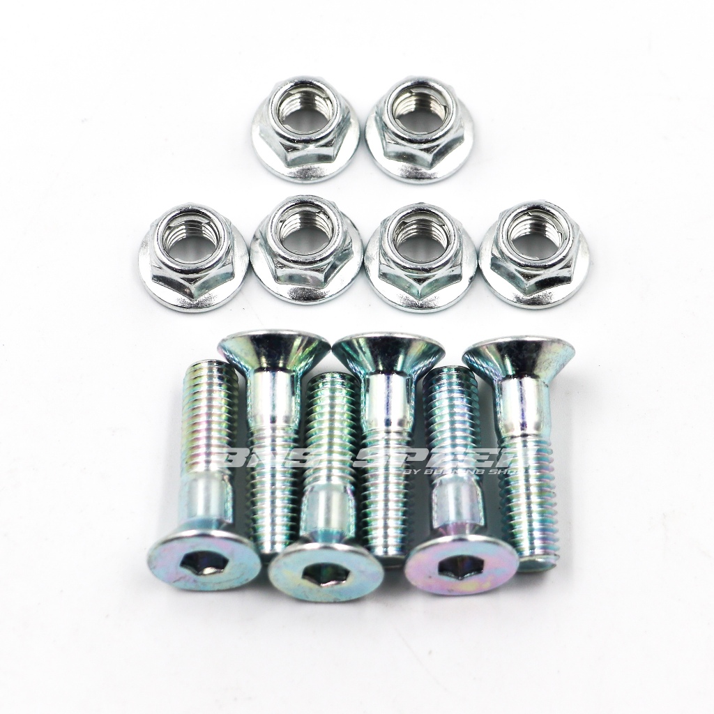 น็อตสเตอร์หลัง OTOM M8x25 สำหรับ KLX230 , KLX250, DTX250 สเตอร์แต่ง