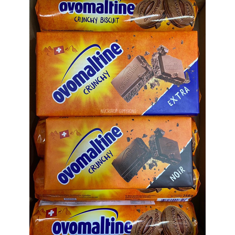 Ovomaltine Crunchy Cream โอวัลติน ครั้นชี่ มีฮาลาล นำเข้าจากสวิสเซอแลนด์ ขนาด 380g exp.02/2027