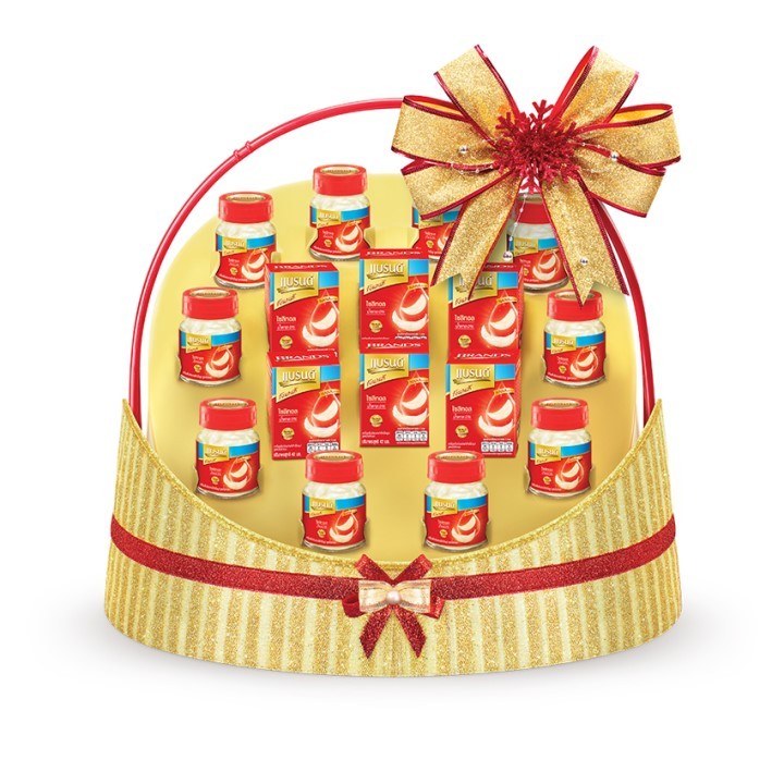 BRAND'S แบรนด์ กระเช้าแบรนด์ (รังนกแท้ สูตรไซลิทอล 42 มล. x 10ขวด)