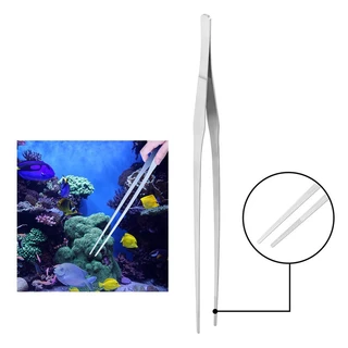 long forceps ฟอร์เซปยว ที่คีบฟอเซปสเเตนเลส[14/20/25/27/30 ซม.] ปลายตรง/งอ ให้อาหารสัตว์ คีมหนีบ