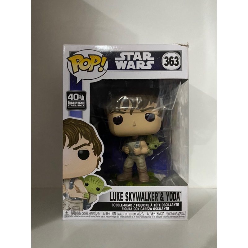 Funko Pop Luke Skywalker And Yoda Star Wars 363 Damage Box