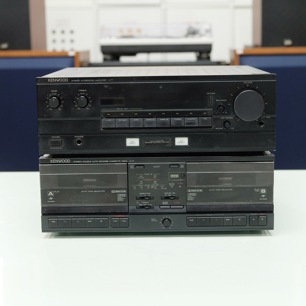 Integrated Amp Kenwood A-71+Tape Kenwood X-71
