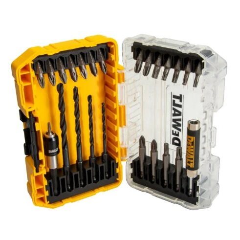 DEWALT 🇹🇭 ชุดดอกไขควง + ดอกสว่าน 25ชิ้น รุ่น DT70708-QZ ไขควง อุปกรณ์เครื่องมือช่าง งานช่าง ดีวอลท์