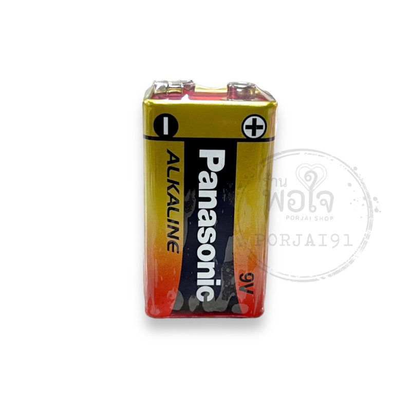 ถ่าน 9V. ถ่านอัลคาไลน์ 6LR61T/1B 9V. ALKALINE # Panasonic(ราคาต่อ 1 ก้อน)