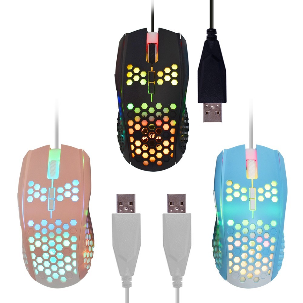 OKER เมาส์เกมมิ่ง (MACRO USB) E-SPORTS GAMING 7D (6400DPI) USB2.0/1.1 (รุ่นGM-56)