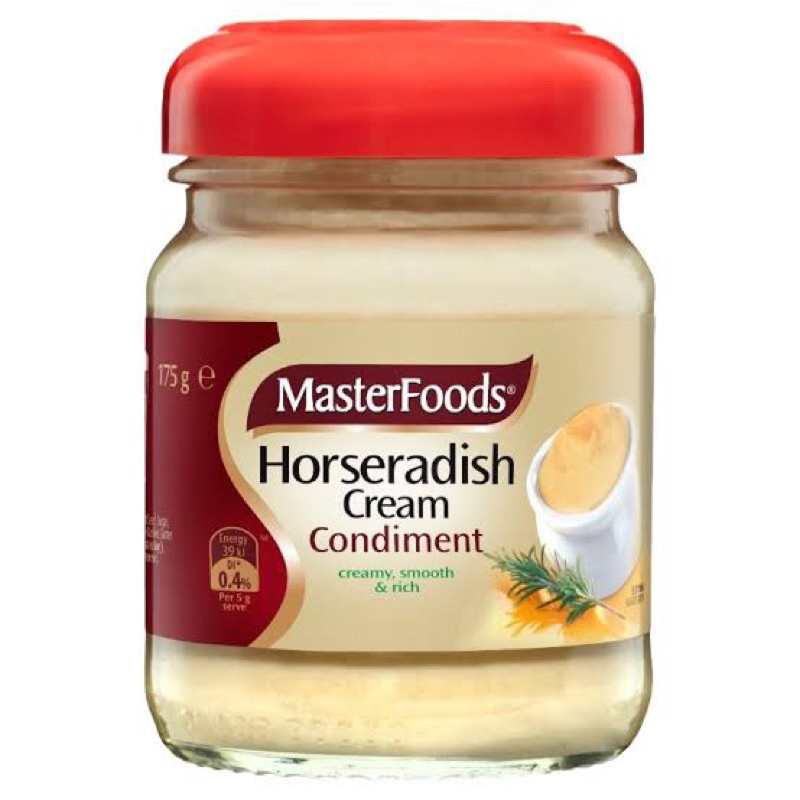 พร้อมส่งMasterfoods horseradish cream sauce 175g. มาสเตอร์ฟู้ด ซอสจิ้มเนื้อ ซอสฮอสเรดิชนำเข้าจากออสเตรเลีย🇦🇺