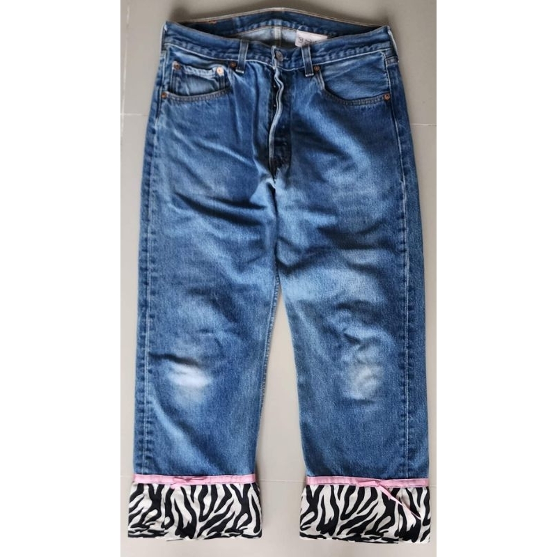 กางเกงยีนส์มือสอง  L  501-0000  Size W31(I2812)