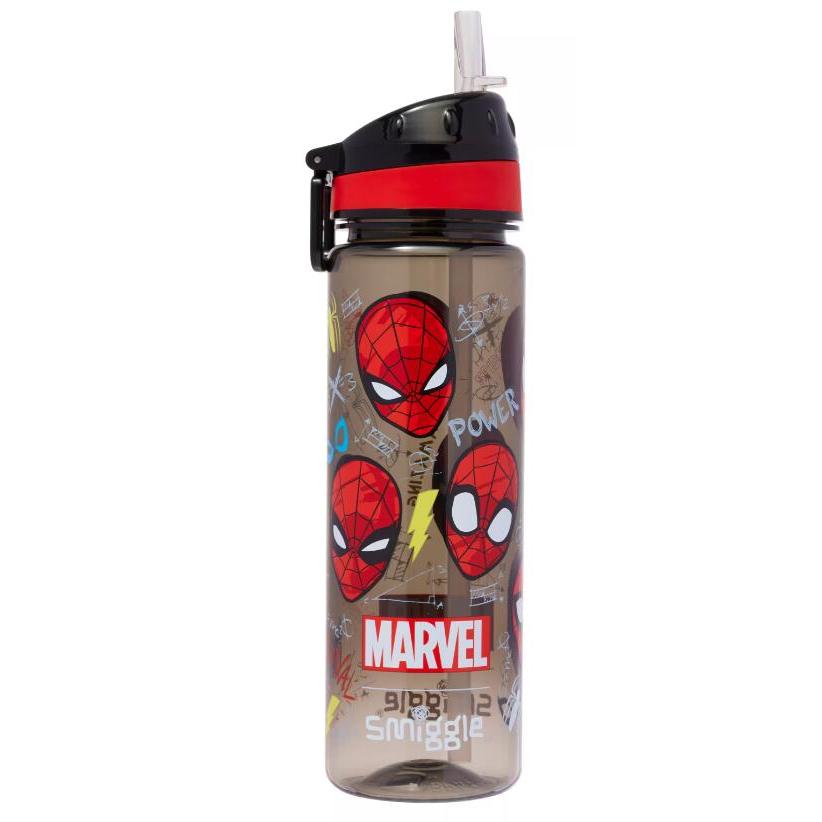Smiggle Spider-Man Drink Up Plastic Drink Bottle 650Ml ขวดน้ำสไปเดอร์แมน 650 ML พร้อมส่งในไทย
