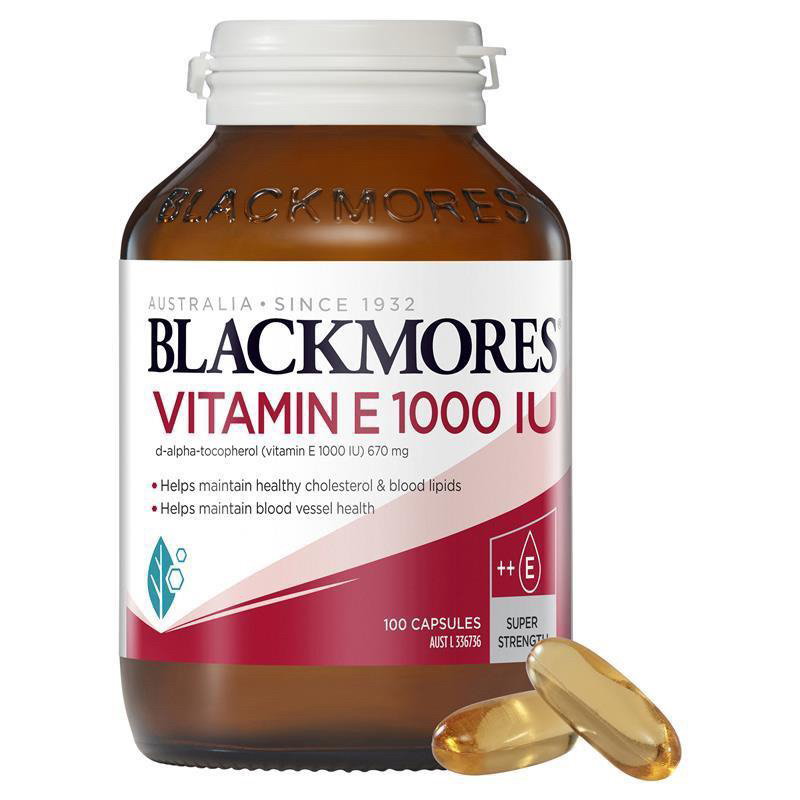 Blackmores Vitamin E 1000IU Cholesterol Health 100 Capsules