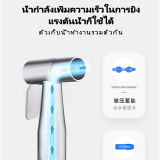 304สแตนเลส หัวฉีดแรงดันสูง สายฉีดก้น หัวฉีดทำความสะอาด ทำความสะอาดห้องน้ำ หัวฉีดฝักบัว หัวฉีดด้านล่าง สำหรับใช้ในห้องน้ำ