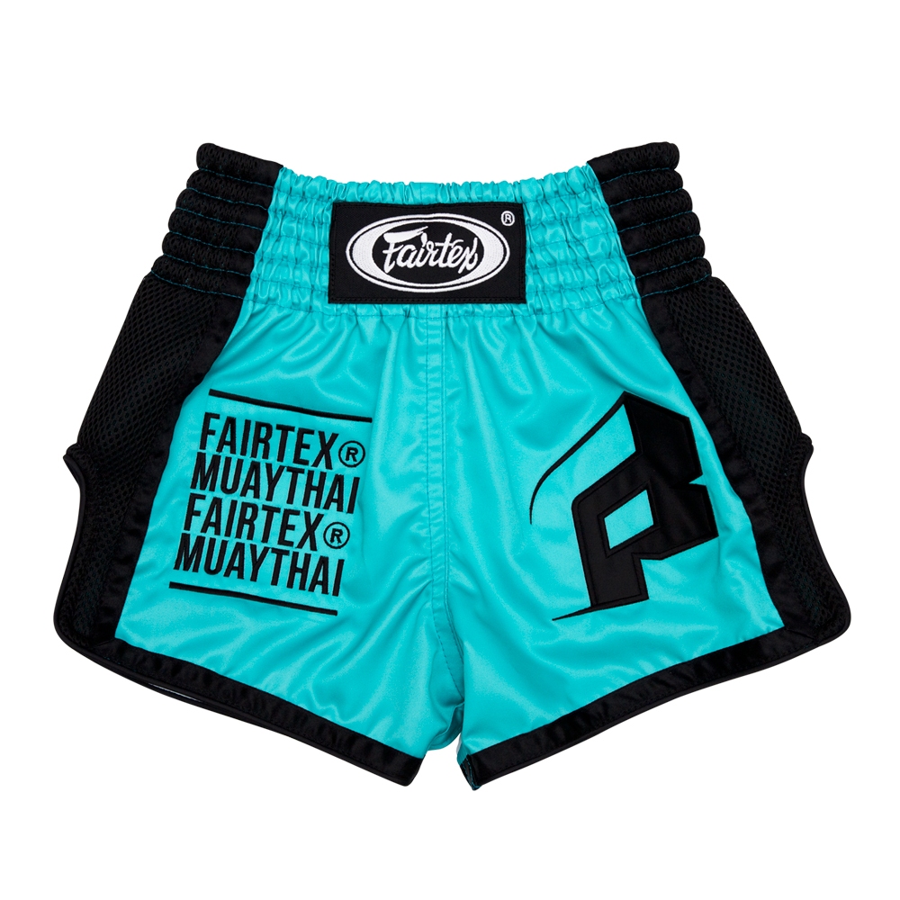 Fairtex กางเกงมวยเด็ก กางเกงมวยไทย รุ่นพิเศษ BSK2107 "Turquoise"