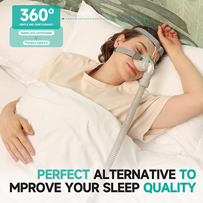 หน้ากากครอบจมูก Nasal mask หน้ากากซีแพบ CPAP Mask