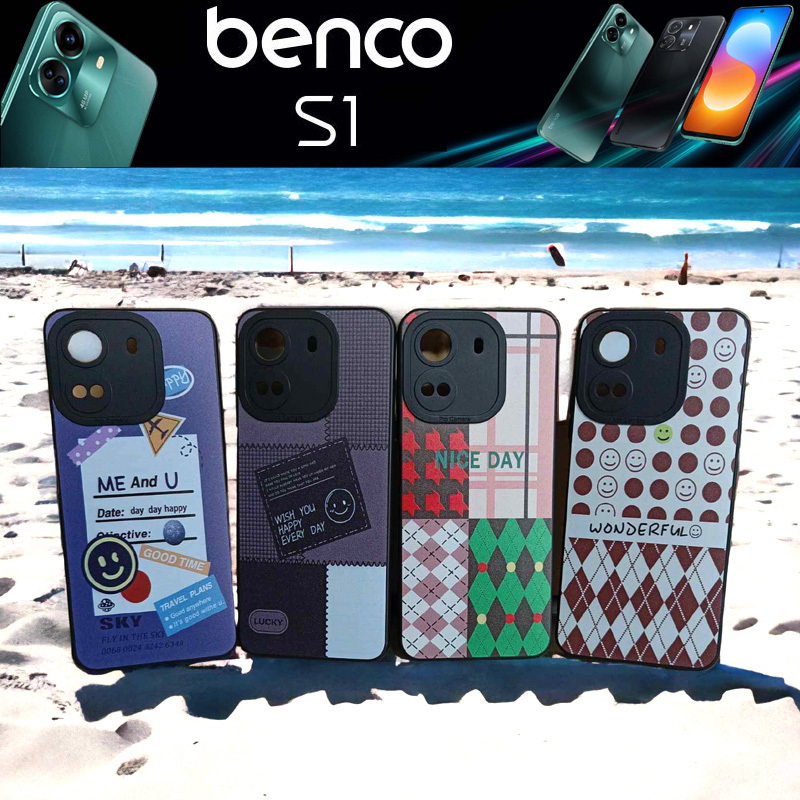 **ส่งเร็วส่งจากไทย** โปร ซื้อ 1 แถม 1 เคสยาง TPU กันรอยเลนส์กล้อง แบบลาย สำหรับ Benco S1